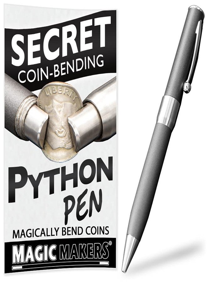 MAGIC MAKERS Coin Bending Pen Magic Trick - Python Pen by Magic Makers - Image 1